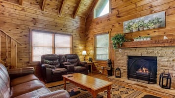 Ferienhütte, 1 Schlafzimmer | Wohnbereich