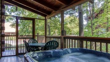 Cabin, 1 Bedroom | Indoor spa tub