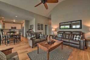 Smart-tv och eldstad