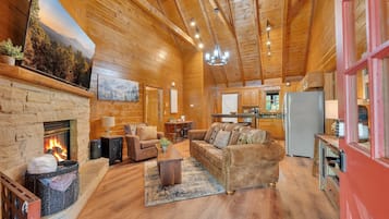 Cabin, 2 Bedrooms | Living area | Smart TV