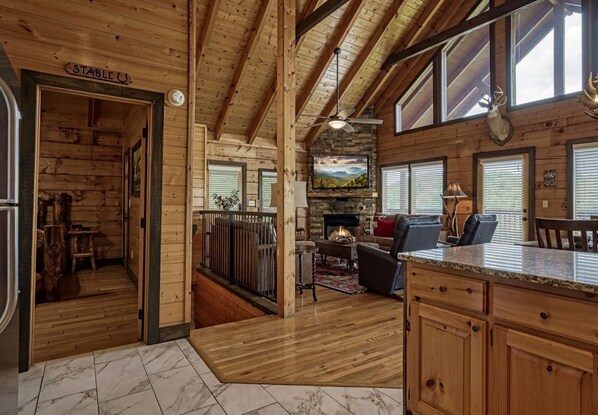 Cabin, 3 Bedrooms | Private kitchen - Ern858 - Eagles On High - Great Location! Close To All The Action! 3 Bedroom Cabin by RedAwning (Pigeon Forge)