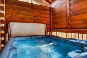 Cabin, 1 Bedroom | Indoor spa tub