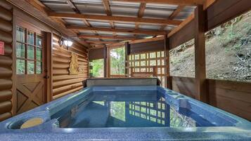 Cabin, 1 Bedroom | Indoor spa tub