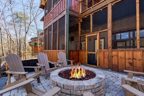 Cabin, 3 Bedrooms | Property grounds - Ern823 - Eagle Falls - Great Location With Private Heated Indoor Pool! Close To Town! 3 Bedroom Cabin by RedAwning (Sevierville)