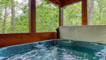 Cabin, 2 Bedrooms | Private spa tub