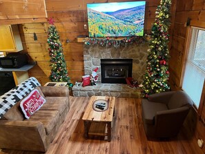 Huisje, 2 slaapkamers | Woonruimte | Smart-tv