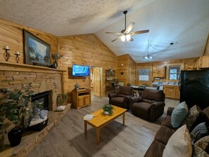 Cabana, 2 quartos | Área de estar