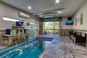 Cabin, 3 Bedrooms | Pool | Indoor pool, a heated pool