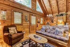 Cabin, 1 Bedroom | Interior - Cupid's Hideaway - Convenient To Downtown Gatlinburg And The National Park! 1 Bedroom Cabin by RedAwning (Gatlinburg)