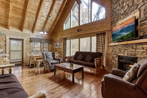 Cabane, 5 chambres | Intérieur