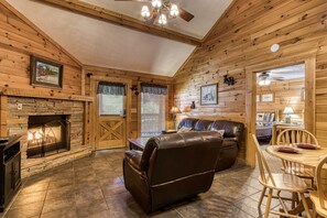 Cabin, 2 Bedrooms | Living area - Er301 - Eagle's Hideaway - Great Location! Close To All The Action! 2 Bedroom Cabin by RedAwning (Pigeon Forge)