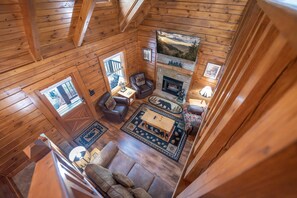 Cabin, 3 Bedrooms | Living area | Smart TV