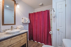 Cabin, 2 Bedrooms | Bathroom - Our Tennessee Mountain Home - Great Location! Close To All The Action! 2 Bedroom Cabin by RedAwning (Pigeon Forge)