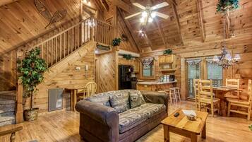 Ferienhütte, 2 Schlafzimmer | Wohnbereich