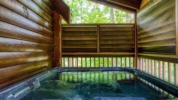Cabin, 1 Bedroom | Spa | Hot tub