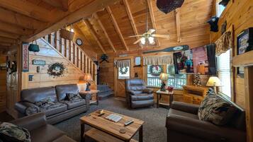 Cabana, 3 quartos | Área de estar