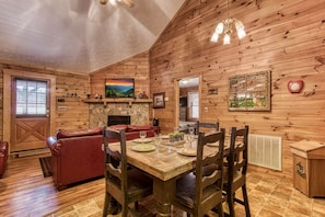 Cabin, 2 Bedrooms | Dining