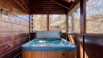 Cabin, 1 Bedroom | Indoor spa tub