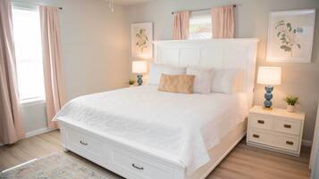3 bedrooms, iron/ironing board, travel cot, WiFi