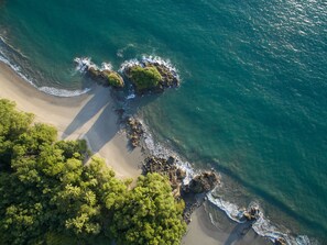 Vlak bij het strand