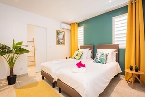 3 bedrooms, premium bedding, free WiFi, bed sheets - Villas Sun Rock (Le Diamant)