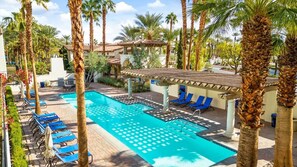 Outdoor pool, a heated pool - Deluxe King Studio/Casita#B Single Story Pools Gym (La Quinta)