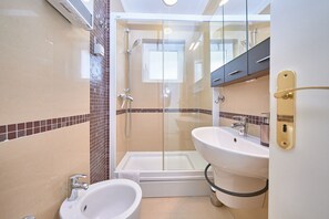 Departamento | Baño | Regadera, secadora de cabello, bidet, toallas 