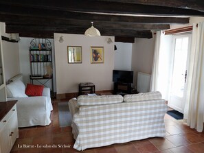 TV, books, stereo