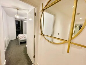 2 bedrooms, desk, soundproofing, iron/ironing board