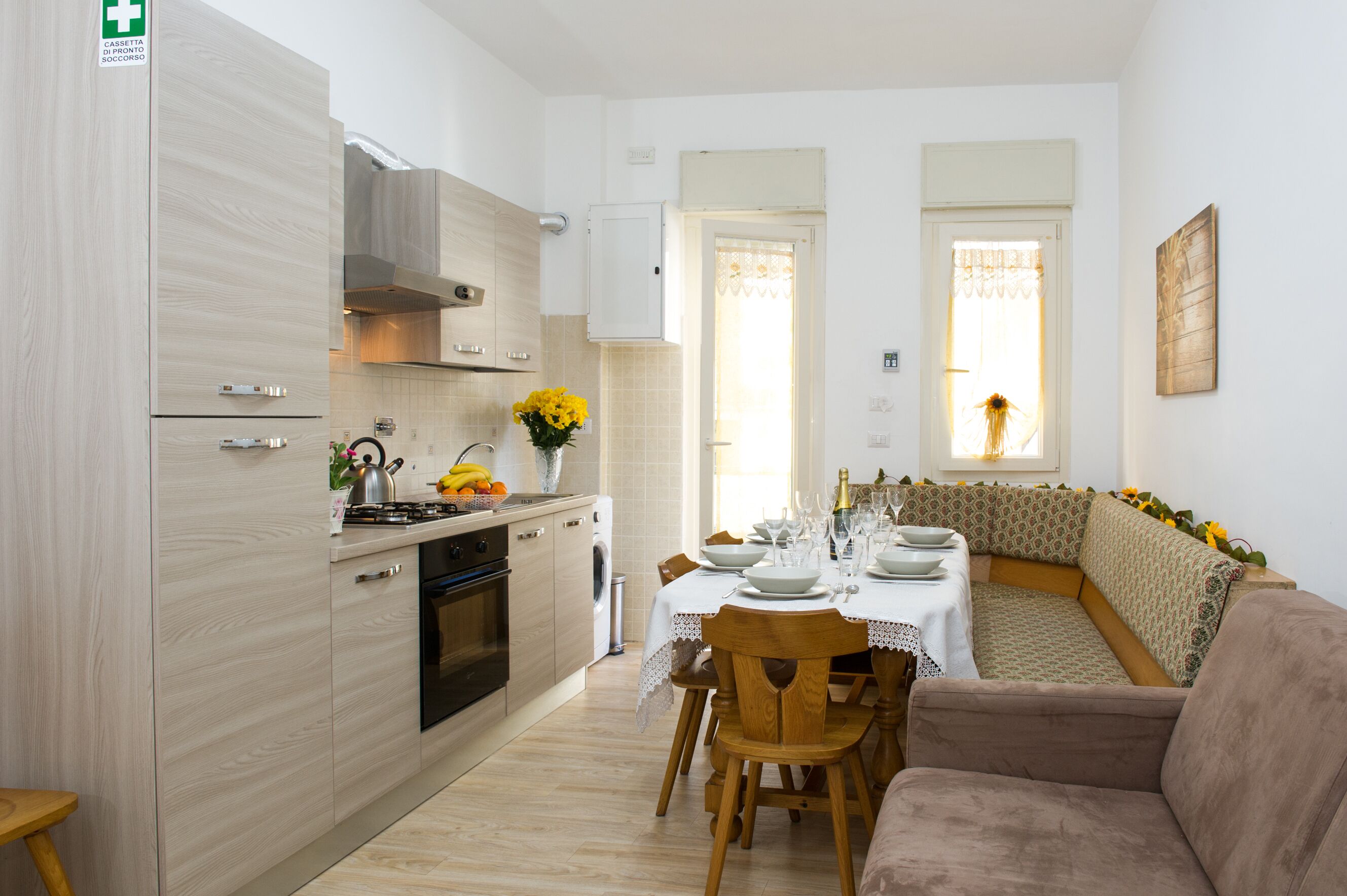 Grand Apartment | Private kitchen | Full-size fridge, microwave, stovetop, espresso maker