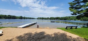 Sun-loungers, beach towels