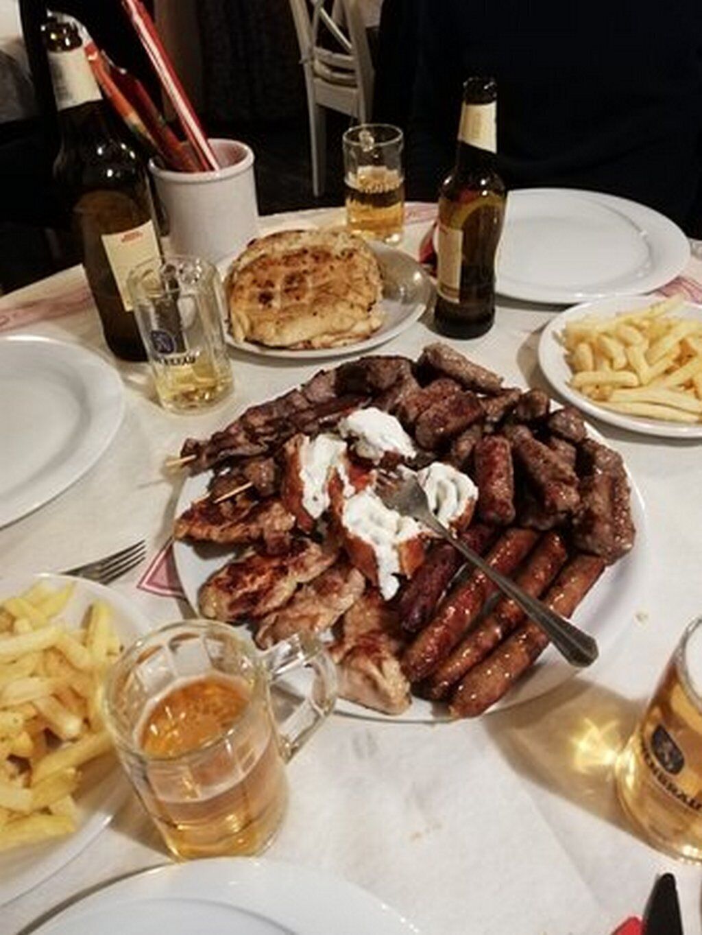 Frühstück, Mittagessen und Abendessen