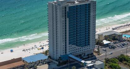 🏝️BeachFront~Large Balcony~Pool~Spa~2BR+Bunks Sterling Breeze 804