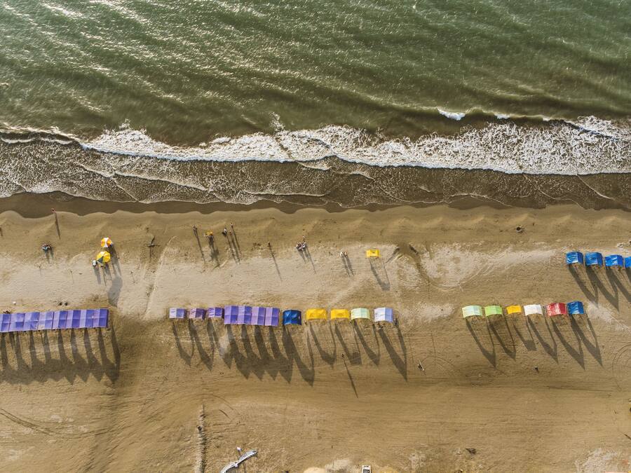 Accommodatie ligt op het strand