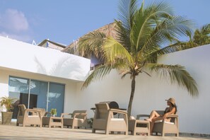Terrace/patio - HOTEL SUNSET BEACH (Cartagena)