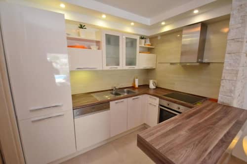 Standard-Apartment, Poolzugang, Buchtblick | Eigene Küche | Kühlschrank, Mikrowelle, Ofen, Geschirrspüler