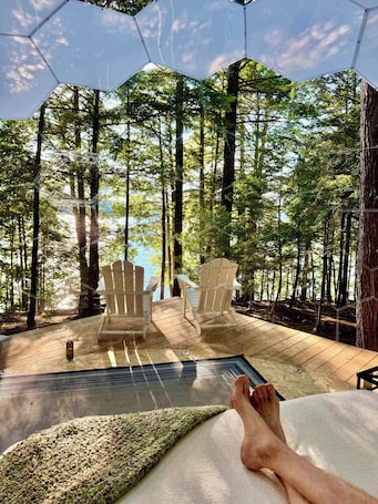 Terrace/patio. Hammock Haven Island Dome