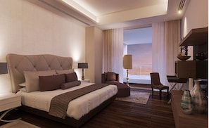 3 habitaciones, caja de seguridad en la habitación y escritorio