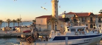 La Marina de Lairan : 2 chambres terrasse vue Port de Plaisance