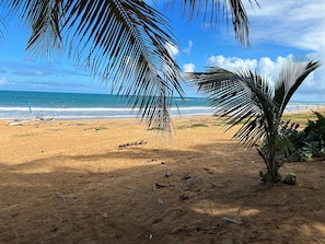 Na praia