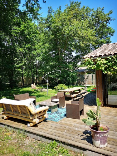 Pleasant wooden house near beaches and forest