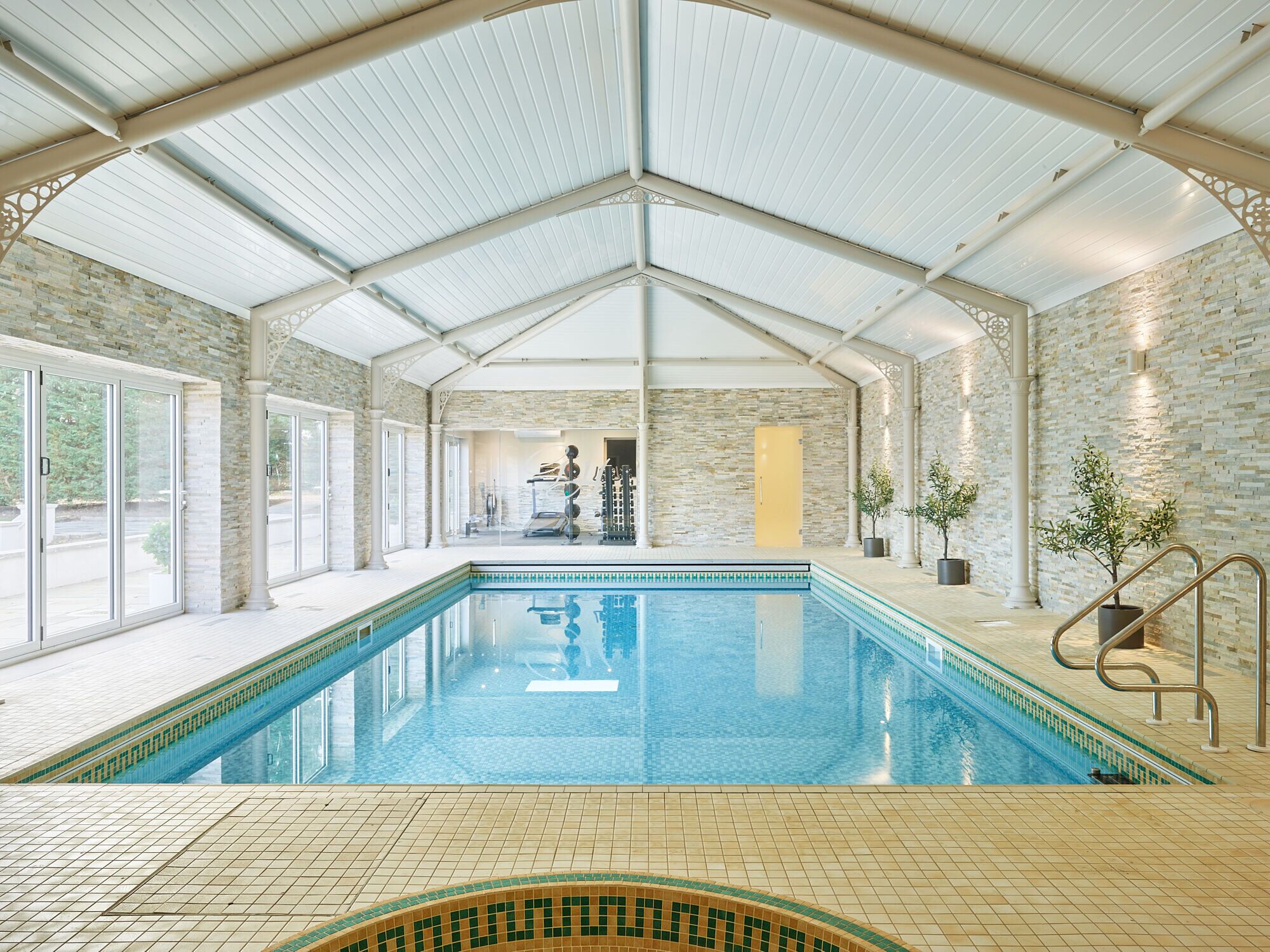 Indoor pool, a heated pool