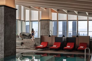 Indoor pool, open 6:30 AM to 10:00 PM, pool loungers, lifeguards on site - ANDAZ NANJING HEXI, BY HYATT (Nanjing)