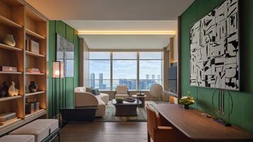 Premium bedding, free minibar, in-room safe, individually decorated