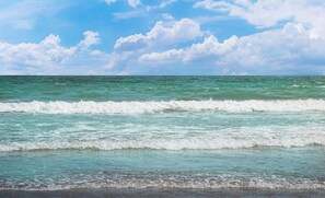 Sun-loungers, beach towels