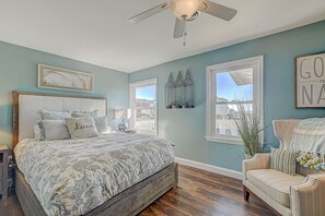 4 bedrooms, iron/ironing board, travel cot, WiFi - Holden Beach, NC Designer beach house with heated pool  (Holden Beach)