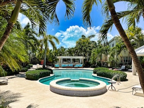 Outdoor pool - NEW LISTING: 1Bedroom Luxury Large Spacious Modern Condo close to Grace Bay (Leeward Settlement)