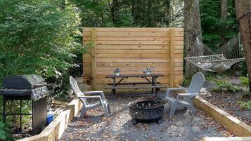 屋外ダイニングエリア