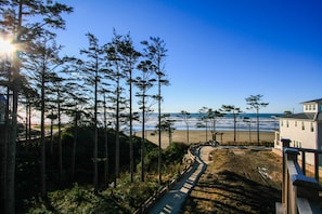 Vlak bij het strand