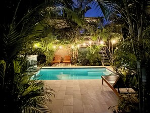 Outdoor pool - Nosara Apartment 3 min walk Beach, Pool view (Nosara)